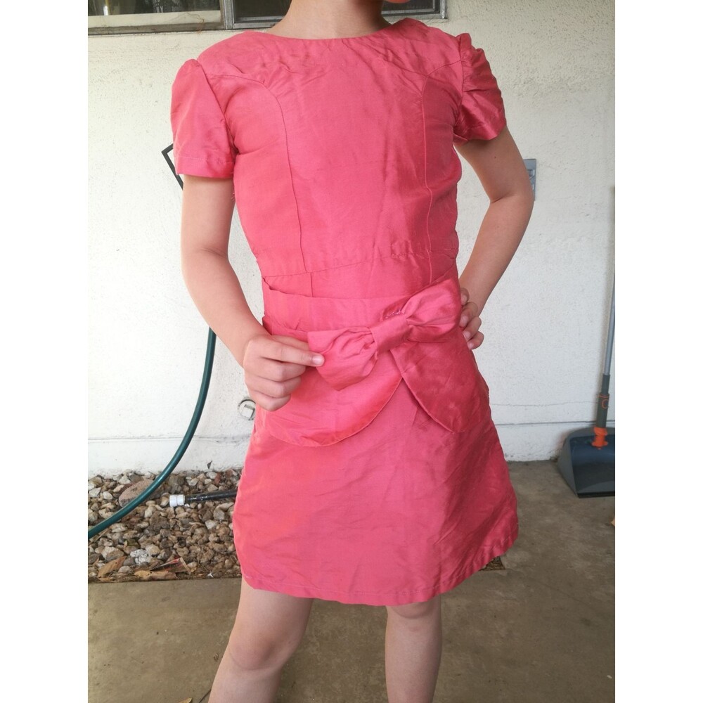 Pink interview dress pageant sz 4/5 Halloween costume office worker secretary
